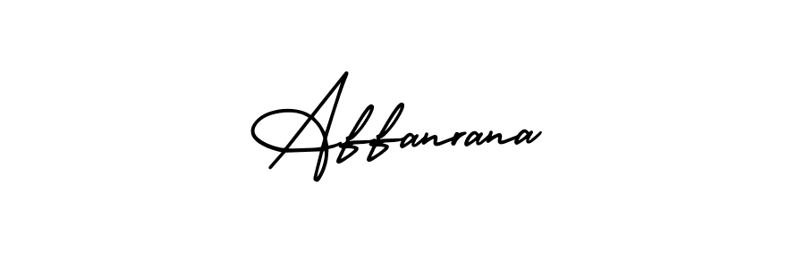 Affanrana stylish signature style. Best Handwritten Sign (AmerikaSignatureDemo-Regular) for my name. Handwritten Signature Collection Ideas for my name Affanrana. Affanrana signature style 3 images and pictures png