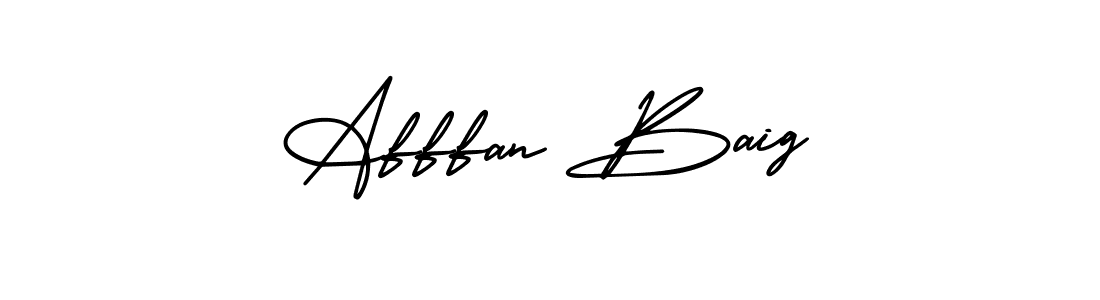 Create a beautiful signature design for name Afffan Baig. With this signature (AmerikaSignatureDemo-Regular) fonts, you can make a handwritten signature for free. Afffan Baig signature style 3 images and pictures png