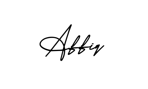 Make a beautiful signature design for name Affiq. With this signature (AmerikaSignatureDemo-Regular) style, you can create a handwritten signature for free. Affiq signature style 3 images and pictures png