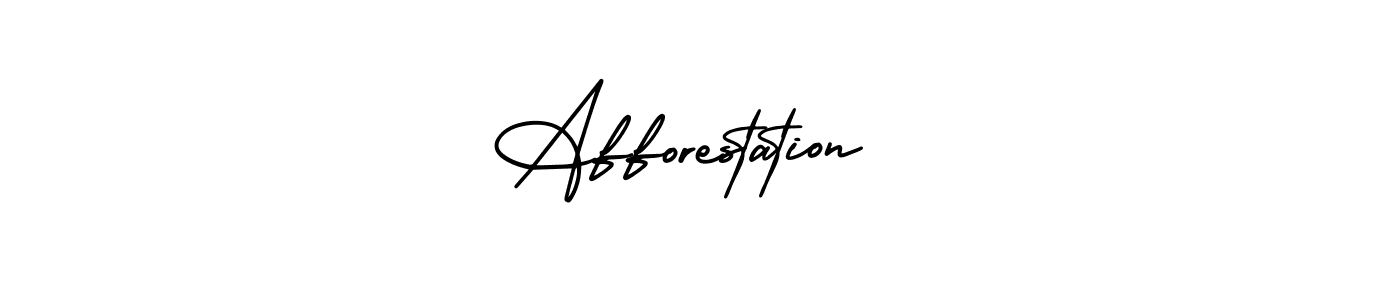 It looks lik you need a new signature style for name Afforestation . Design unique handwritten (AmerikaSignatureDemo-Regular) signature with our free signature maker in just a few clicks. Afforestation  signature style 3 images and pictures png