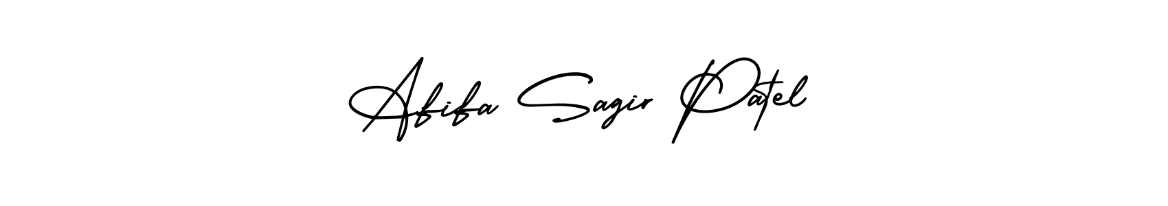 Afifa Sagir Patel stylish signature style. Best Handwritten Sign (AmerikaSignatureDemo-Regular) for my name. Handwritten Signature Collection Ideas for my name Afifa Sagir Patel. Afifa Sagir Patel signature style 3 images and pictures png