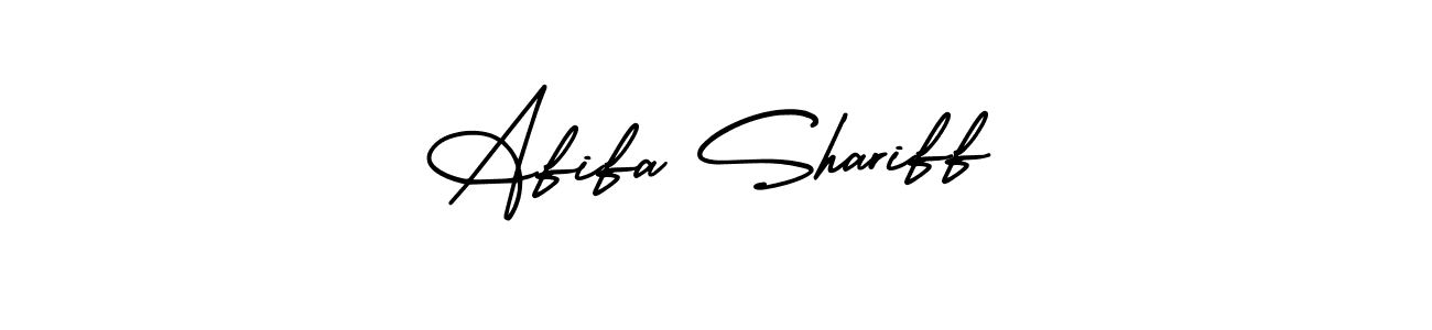 Design your own signature with our free online signature maker. With this signature software, you can create a handwritten (AmerikaSignatureDemo-Regular) signature for name Afifa Shariff. Afifa Shariff signature style 3 images and pictures png