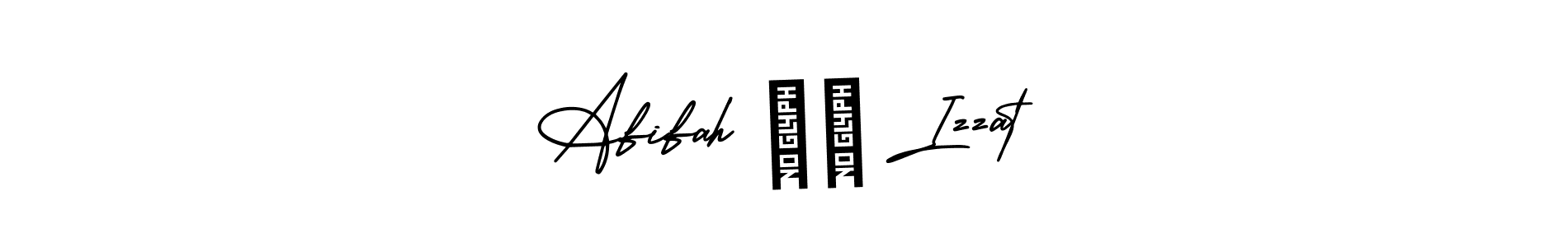 The best way (AmerikaSignatureDemo-Regular) to make a short signature is to pick only two or three words in your name. The name Afifah ❤️ Izzat include a total of six letters. For converting this name. Afifah ❤️ Izzat signature style 3 images and pictures png