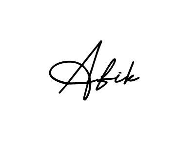 Afik stylish signature style. Best Handwritten Sign (AmerikaSignatureDemo-Regular) for my name. Handwritten Signature Collection Ideas for my name Afik. Afik signature style 3 images and pictures png