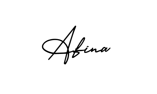 Afina stylish signature style. Best Handwritten Sign (AmerikaSignatureDemo-Regular) for my name. Handwritten Signature Collection Ideas for my name Afina. Afina signature style 3 images and pictures png