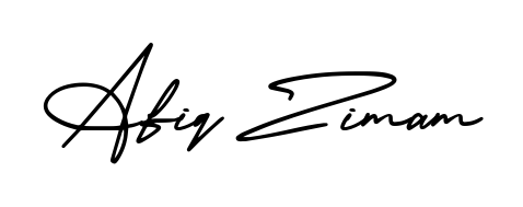 A timeless handwritten aesthetic for Afiq Zimam. The AmerikaSignatureDemo-Regular font gives your signature a handcrafted feel with natural curves. Afiq Zimam signature style 3 images and pictures png