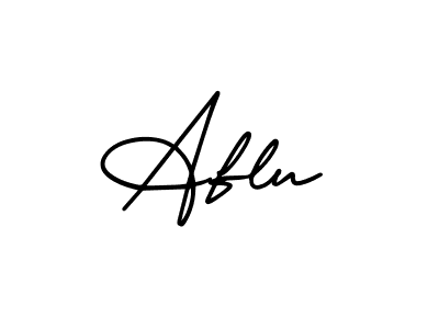 Aflu stylish signature style. Best Handwritten Sign (AmerikaSignatureDemo-Regular) for my name. Handwritten Signature Collection Ideas for my name Aflu. Aflu signature style 3 images and pictures png