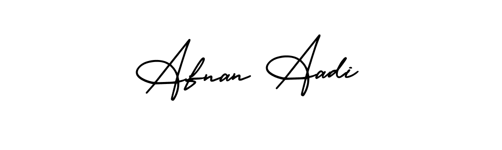 AmerikaSignatureDemo-Regular is a professional signature style that is perfect for those who want to add a touch of class to their signature. It is also a great choice for those who want to make their signature more unique. Get Afnan Aadi name to fancy signature for free. Afnan Aadi signature style 3 images and pictures png