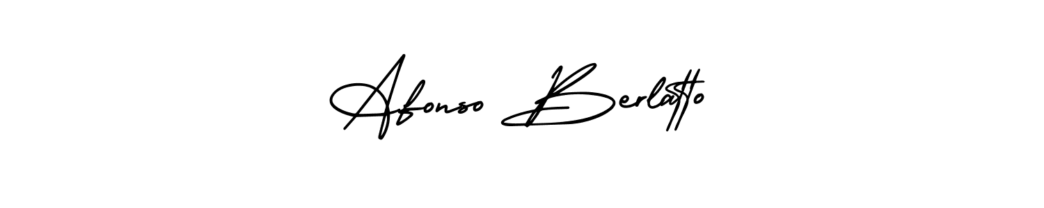 Best and Professional Signature Style for Afonso Berlatto. AmerikaSignatureDemo-Regular Best Signature Style Collection. Afonso Berlatto signature style 3 images and pictures png