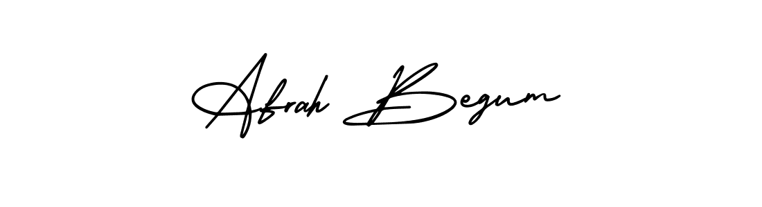 How to make Afrah Begum signature? AmerikaSignatureDemo-Regular is a professional autograph style. Create handwritten signature for Afrah Begum name. Afrah Begum signature style 3 images and pictures png