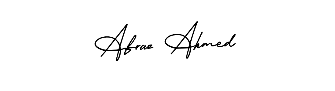 You can use this online signature creator to create a handwritten signature for the name Afraz Ahmed. This is the best online autograph maker. Afraz Ahmed signature style 3 images and pictures png