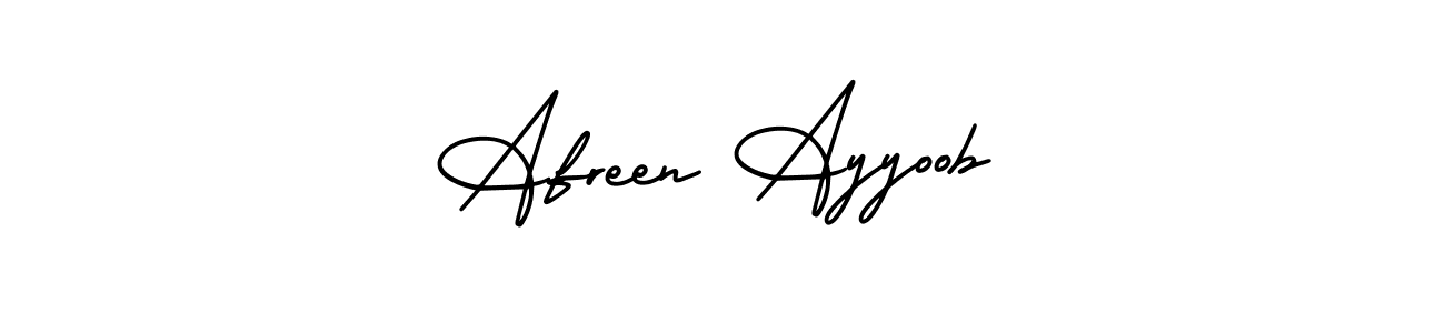 Here are the top 10 professional signature styles for the name Afreen Ayyoob. These are the best autograph styles you can use for your name. Afreen Ayyoob signature style 3 images and pictures png