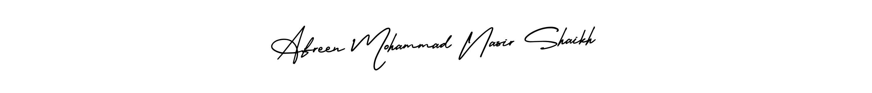 Also we have Afreen Mohammad Nasir Shaikh name is the best signature style. Create professional handwritten signature collection using AmerikaSignatureDemo-Regular autograph style. Afreen Mohammad Nasir Shaikh signature style 3 images and pictures png