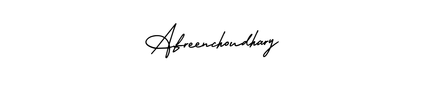 How to make Afreenchoudhary signature? AmerikaSignatureDemo-Regular is a professional autograph style. Create handwritten signature for Afreenchoudhary name. Afreenchoudhary signature style 3 images and pictures png