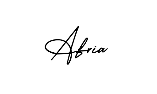 You should practise on your own different ways (AmerikaSignatureDemo-Regular) to write your name (Afria) in signature. don't let someone else do it for you. Afria signature style 3 images and pictures png