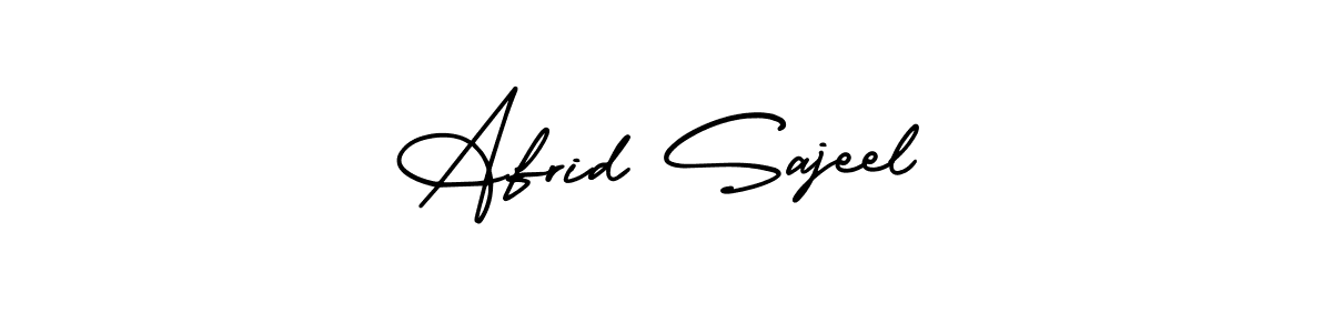 You can use this online signature creator to create a handwritten signature for the name Afrid Sajeel. This is the best online autograph maker. Afrid Sajeel signature style 3 images and pictures png