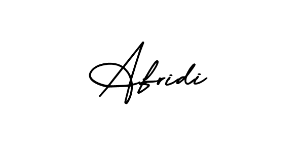 How to make Afridi name signature. Use AmerikaSignatureDemo-Regular style for creating short signs online. This is the latest handwritten sign. Afridi signature style 3 images and pictures png