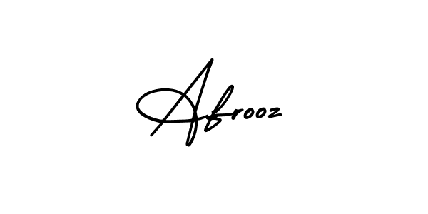 You should practise on your own different ways (AmerikaSignatureDemo-Regular) to write your name (Afrooz) in signature. don't let someone else do it for you. Afrooz signature style 3 images and pictures png