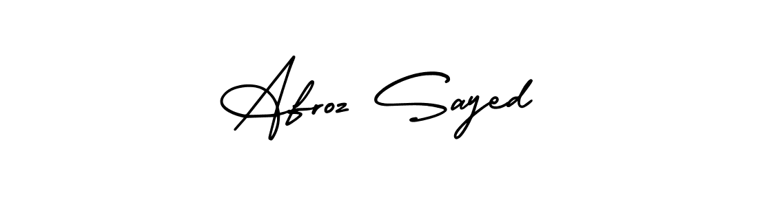 How to Draw Afroz Sayed signature style? AmerikaSignatureDemo-Regular is a latest design signature styles for name Afroz Sayed. Afroz Sayed signature style 3 images and pictures png