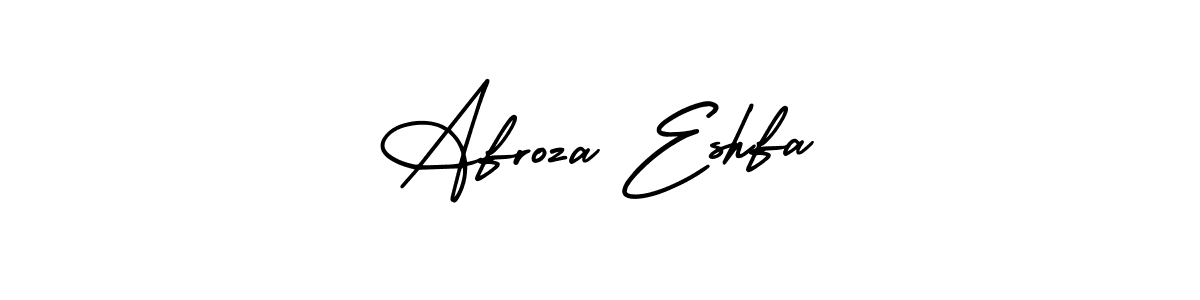 Also we have Afroza Eshfa name is the best signature style. Create professional handwritten signature collection using AmerikaSignatureDemo-Regular autograph style. Afroza Eshfa signature style 3 images and pictures png