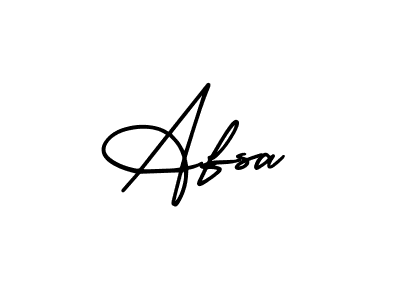 Design your own signature with our free online signature maker. With this signature software, you can create a handwritten (AmerikaSignatureDemo-Regular) signature for name Afsa. Afsa signature style 3 images and pictures png
