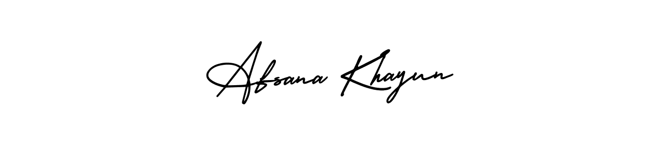 How to Draw Afsana Khayun signature style? AmerikaSignatureDemo-Regular is a latest design signature styles for name Afsana Khayun. Afsana Khayun signature style 3 images and pictures png