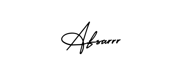 Use a signature maker to create a handwritten signature online. With this signature software, you can design (AmerikaSignatureDemo-Regular) your own signature for name Afsarrr. Afsarrr signature style 3 images and pictures png