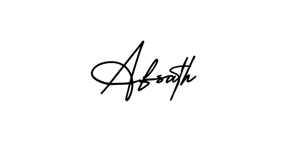 Create a beautiful signature design for name Afsath. With this signature (AmerikaSignatureDemo-Regular) fonts, you can make a handwritten signature for free. Afsath signature style 3 images and pictures png