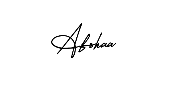 You should practise on your own different ways (AmerikaSignatureDemo-Regular) to write your name (Afshaa) in signature. don't let someone else do it for you. Afshaa signature style 3 images and pictures png