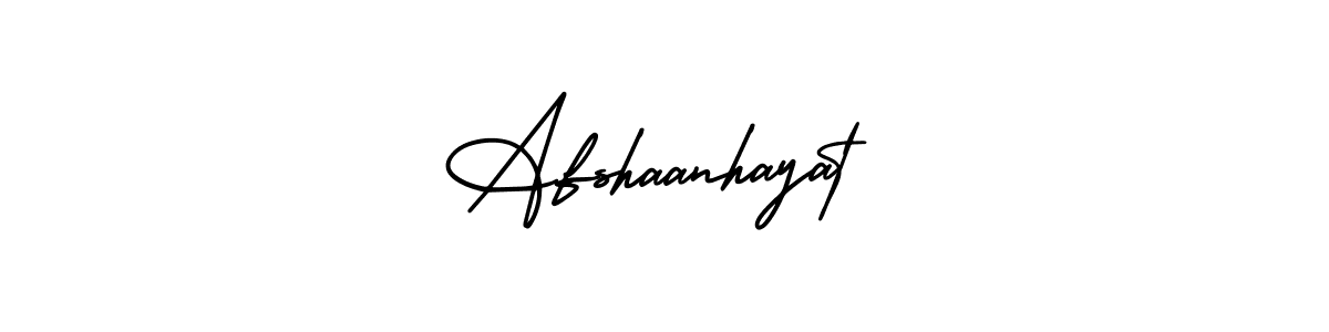 Use a signature maker to create a handwritten signature online. With this signature software, you can design (AmerikaSignatureDemo-Regular) your own signature for name Afshaanhayat. Afshaanhayat signature style 3 images and pictures png