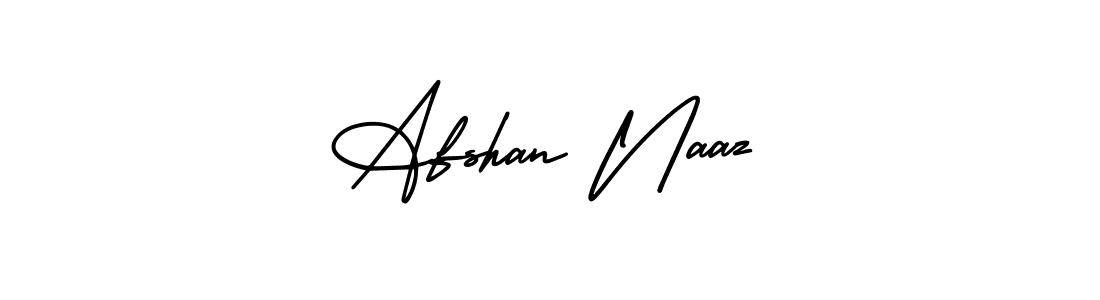 The best way (AmerikaSignatureDemo-Regular) to make a short signature is to pick only two or three words in your name. The name Afshan Naaz include a total of six letters. For converting this name. Afshan Naaz signature style 3 images and pictures png