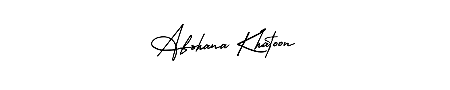 Afshana Khatoon stylish signature style. Best Handwritten Sign (AmerikaSignatureDemo-Regular) for my name. Handwritten Signature Collection Ideas for my name Afshana Khatoon. Afshana Khatoon signature style 3 images and pictures png