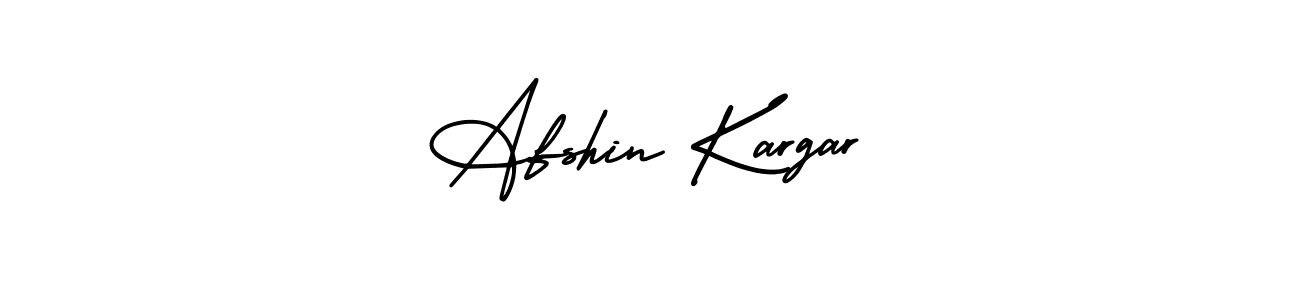 How to Draw Afshin Kargar signature style? AmerikaSignatureDemo-Regular is a latest design signature styles for name Afshin Kargar. Afshin Kargar signature style 3 images and pictures png