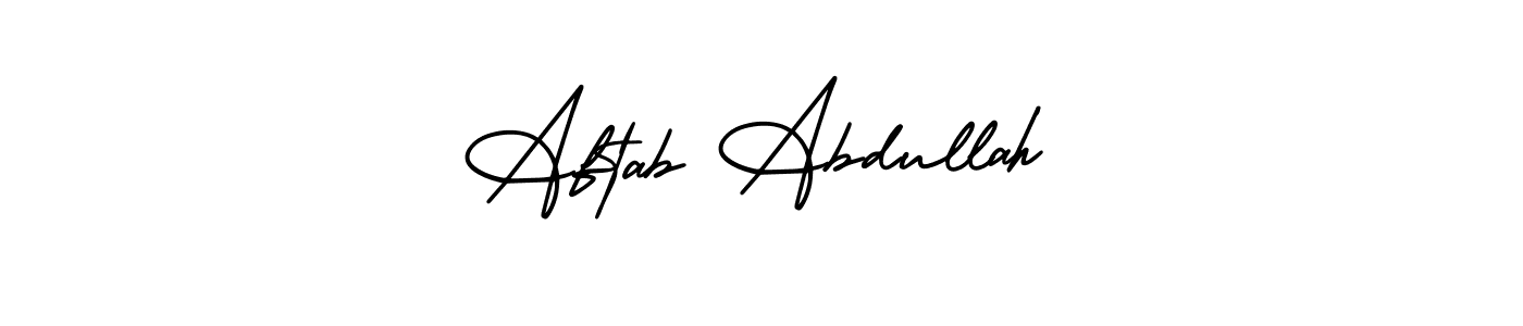 if you are searching for the best signature style for your name Aftab Abdullah. so please give up your signature search. here we have designed multiple signature styles  using AmerikaSignatureDemo-Regular. Aftab Abdullah signature style 3 images and pictures png