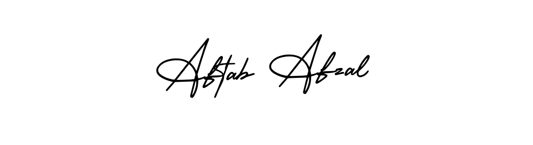 Design your own signature with our free online signature maker. With this signature software, you can create a handwritten (AmerikaSignatureDemo-Regular) signature for name Aftab Afzal. Aftab Afzal signature style 3 images and pictures png