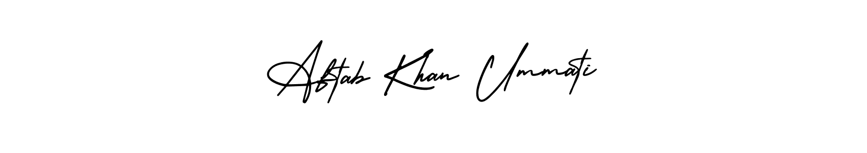 How to Draw Aftab Khan Ummati signature style? AmerikaSignatureDemo-Regular is a latest design signature styles for name Aftab Khan Ummati. Aftab Khan Ummati signature style 3 images and pictures png