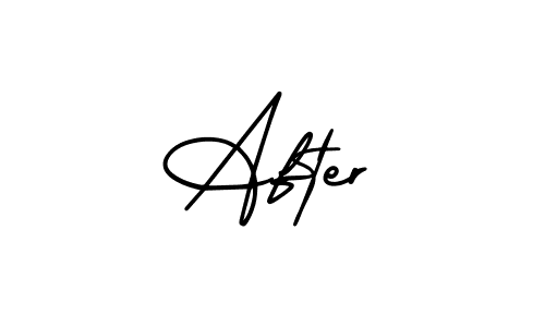 Design your own signature with our free online signature maker. With this signature software, you can create a handwritten (AmerikaSignatureDemo-Regular) signature for name After. After signature style 3 images and pictures png