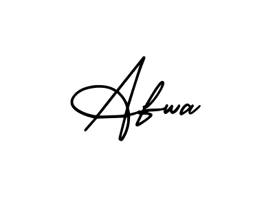 if you are searching for the best signature style for your name Afwa. so please give up your signature search. here we have designed multiple signature styles  using AmerikaSignatureDemo-Regular. Afwa signature style 3 images and pictures png