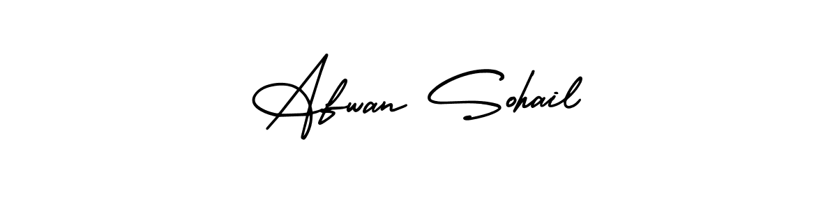 How to make Afwan Sohail signature? AmerikaSignatureDemo-Regular is a professional autograph style. Create handwritten signature for Afwan Sohail name. Afwan Sohail signature style 3 images and pictures png