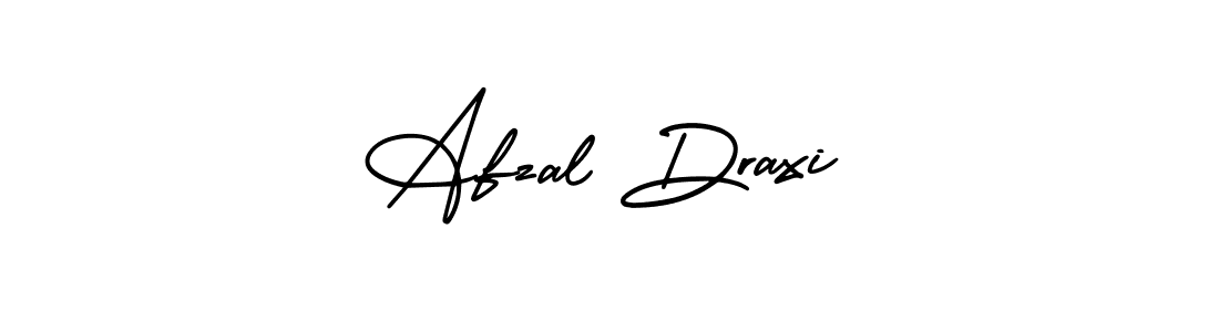 You should practise on your own different ways (AmerikaSignatureDemo-Regular) to write your name (Afzal Draxi) in signature. don't let someone else do it for you. Afzal Draxi signature style 3 images and pictures png