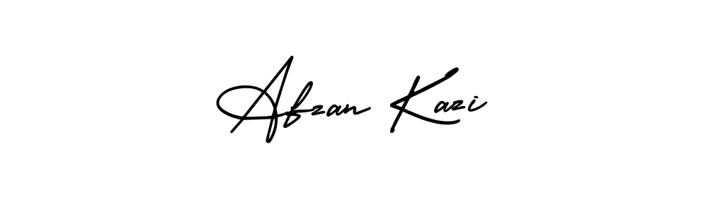 Design your own signature with our free online signature maker. With this signature software, you can create a handwritten (AmerikaSignatureDemo-Regular) signature for name Afzan Kazi. Afzan Kazi signature style 3 images and pictures png