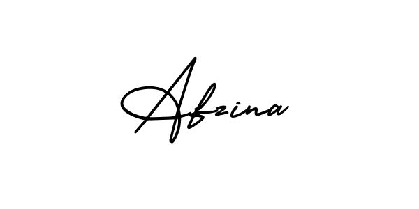 Make a beautiful signature design for name Afzina. With this signature (AmerikaSignatureDemo-Regular) style, you can create a handwritten signature for free. Afzina signature style 3 images and pictures png