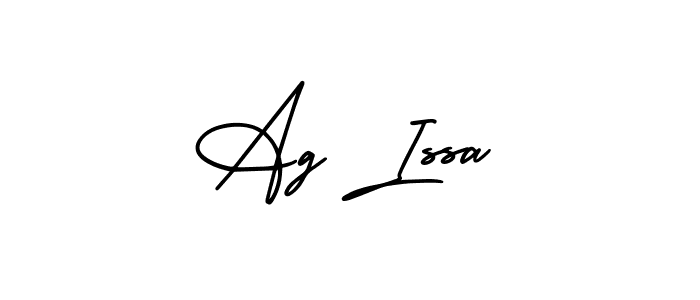 Also You can easily find your signature by using the search form. We will create Ag Issa name handwritten signature images for you free of cost using AmerikaSignatureDemo-Regular sign style. Ag Issa signature style 3 images and pictures png