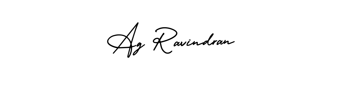 The best way (AmerikaSignatureDemo-Regular) to make a short signature is to pick only two or three words in your name. The name Ag Ravindran include a total of six letters. For converting this name. Ag Ravindran signature style 3 images and pictures png