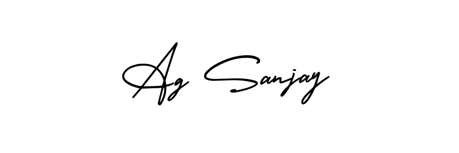 How to Draw Ag Sanjay signature style? AmerikaSignatureDemo-Regular is a latest design signature styles for name Ag Sanjay. Ag Sanjay signature style 3 images and pictures png