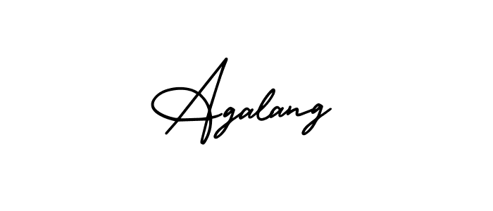 How to Draw Agalang signature style? AmerikaSignatureDemo-Regular is a latest design signature styles for name Agalang. Agalang signature style 3 images and pictures png