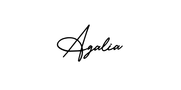 Also we have Agalia name is the best signature style. Create professional handwritten signature collection using AmerikaSignatureDemo-Regular autograph style. Agalia signature style 3 images and pictures png