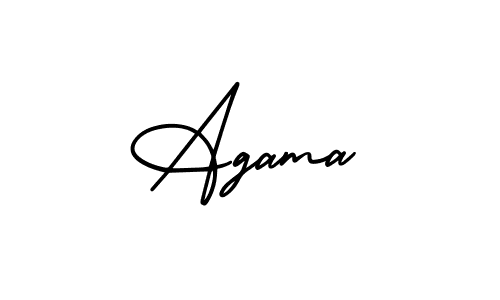 Create a beautiful signature design for name Agama. With this signature (AmerikaSignatureDemo-Regular) fonts, you can make a handwritten signature for free. Agama signature style 3 images and pictures png