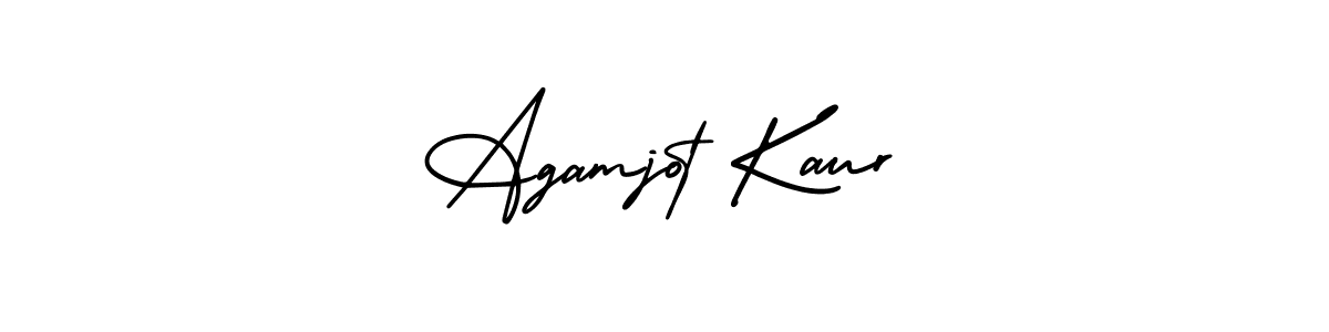 Make a beautiful signature design for name Agamjot Kaur. With this signature (AmerikaSignatureDemo-Regular) style, you can create a handwritten signature for free. Agamjot Kaur signature style 3 images and pictures png
