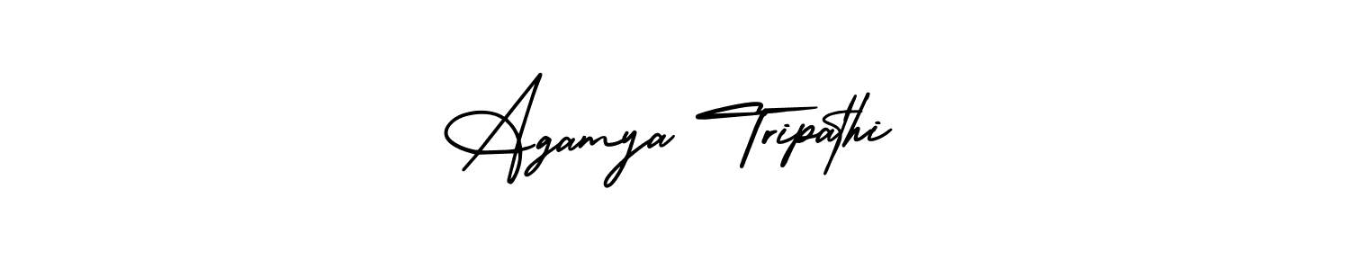 if you are searching for the best signature style for your name Agamya Tripathi. so please give up your signature search. here we have designed multiple signature styles  using AmerikaSignatureDemo-Regular. Agamya Tripathi signature style 3 images and pictures png